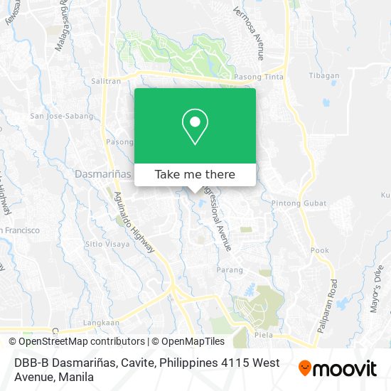 DBB-B Dasmariñas, Cavite, Philippines 4115 West Avenue map