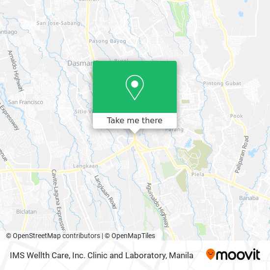 IMS Wellth Care, Inc. Clinic and Laboratory map
