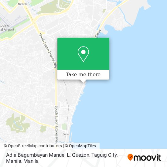 Adia Bagumbayan Manuel L. Quezon, Taguig City, Manila map