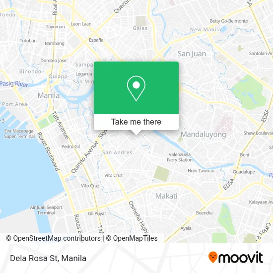 How to Get to Dela Rosa St in Manila by Bus or Train?