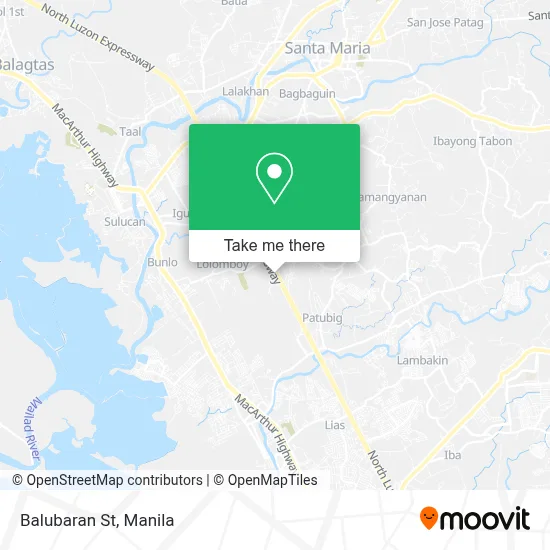 Balubaran St map