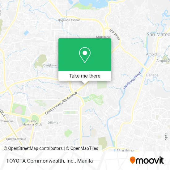 TOYOTA Commonwealth, Inc. map