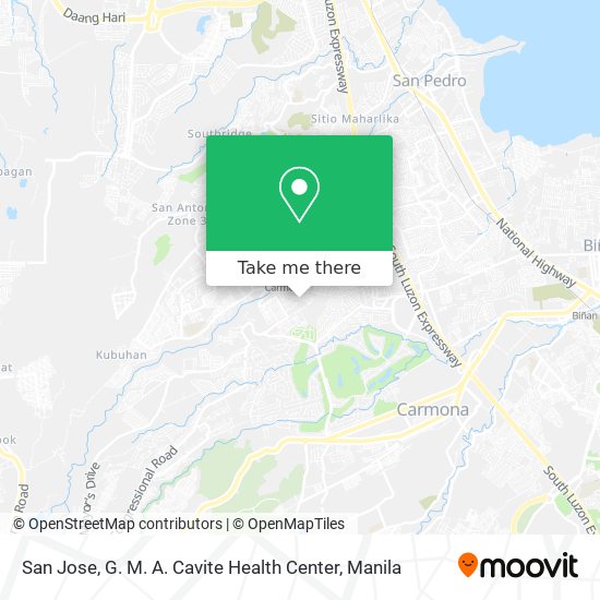 San Jose, G. M. A. Cavite Health Center map