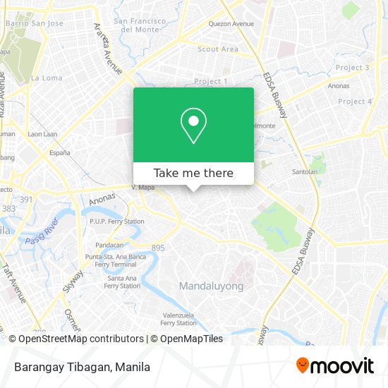 Barangay Tibagan map