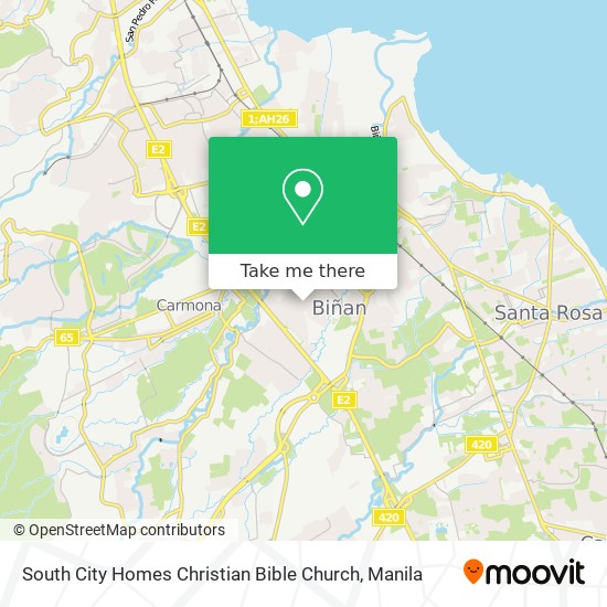 South City Homes Christian Bible Church map