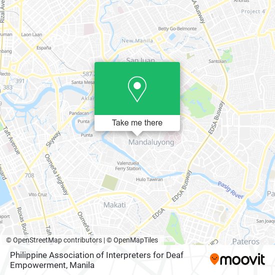 Philippine Association of Interpreters for Deaf Empowerment map