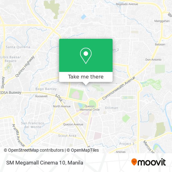 SM Megamall Cinema 10 map