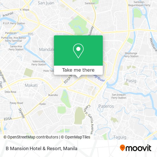 B Mansion Hotel & Resort map