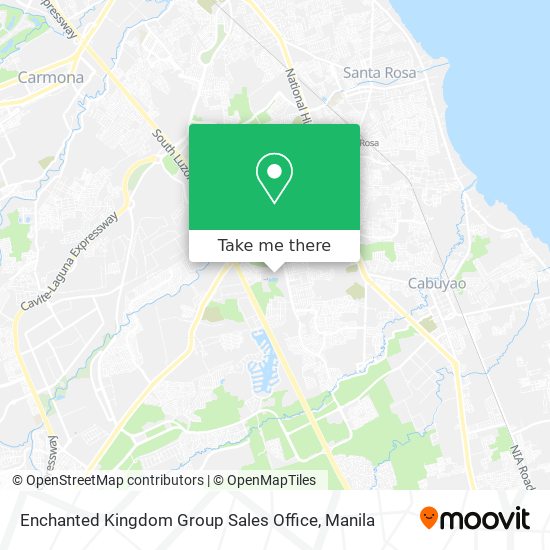 Enchanted Kingdom Group Sales Office map
