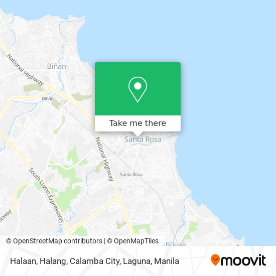 Halaan, Halang, Calamba City, Laguna map