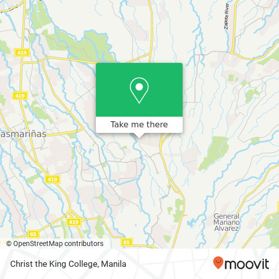 Christ the King College map