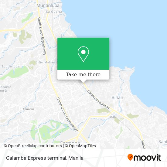 Calamba Express terminal map
