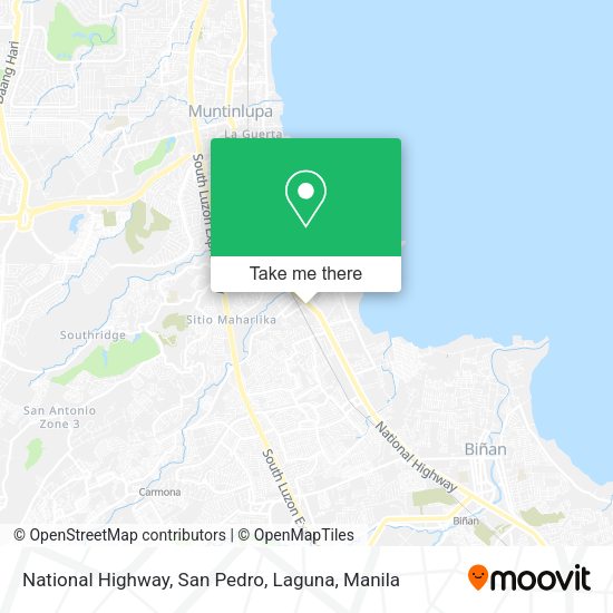 National Highway, San Pedro, Laguna map