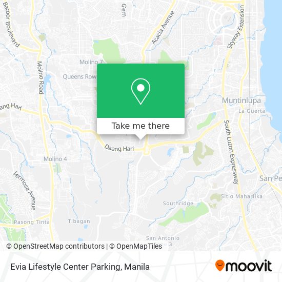 Evia Lifestyle Center Parking map