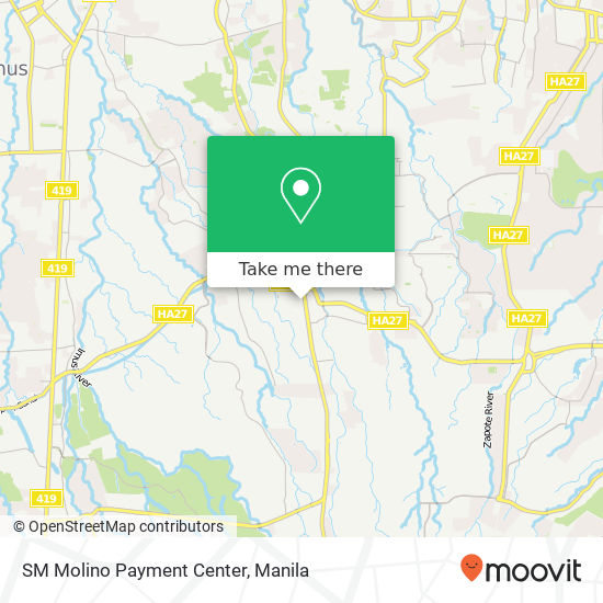 SM Molino Payment Center map