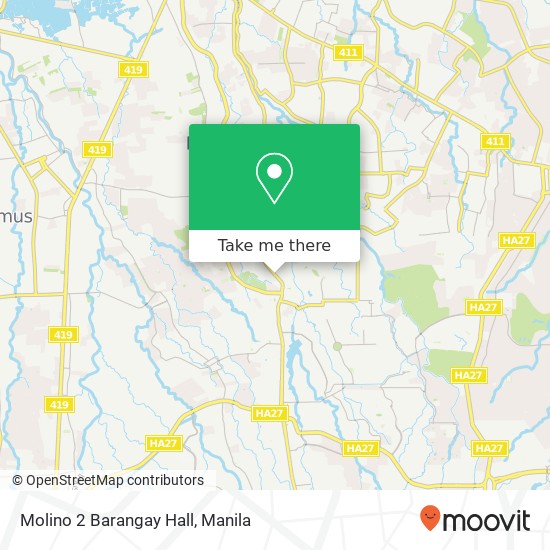 Molino 2 Barangay Hall map