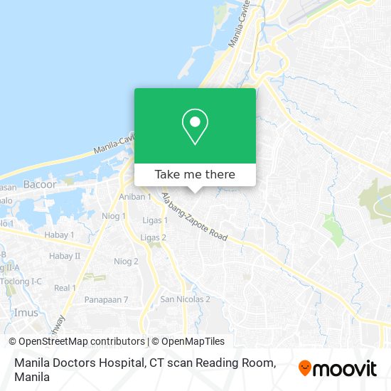 Manila Doctors Hospital, CT scan Reading Room map