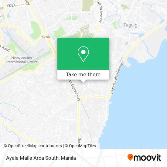 Ayala Malls Arca South map