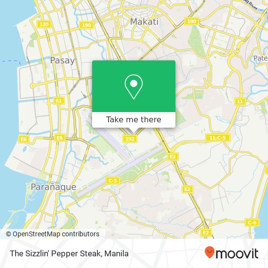 The Sizzlin' Pepper Steak map
