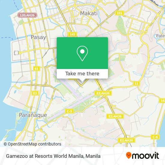 Gamezoo at Resorts World Manila map