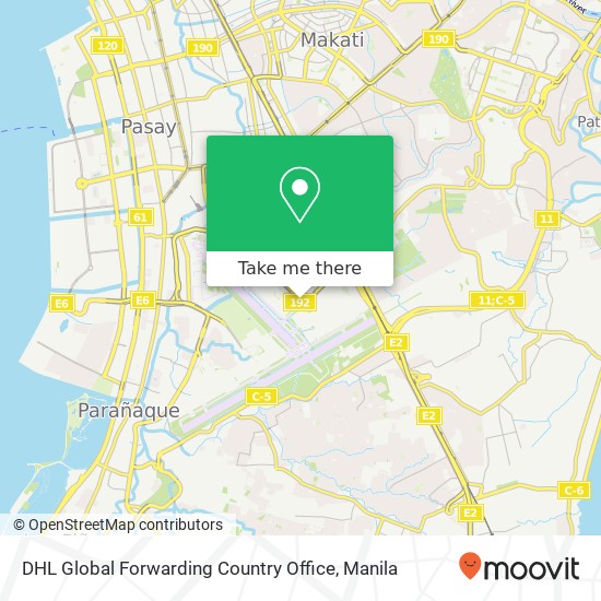 DHL Global Forwarding Country Office map
