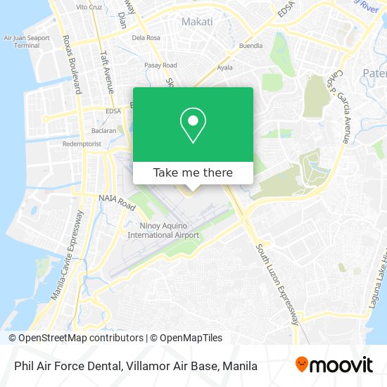 Phil Air Force Dental, Villamor Air Base map