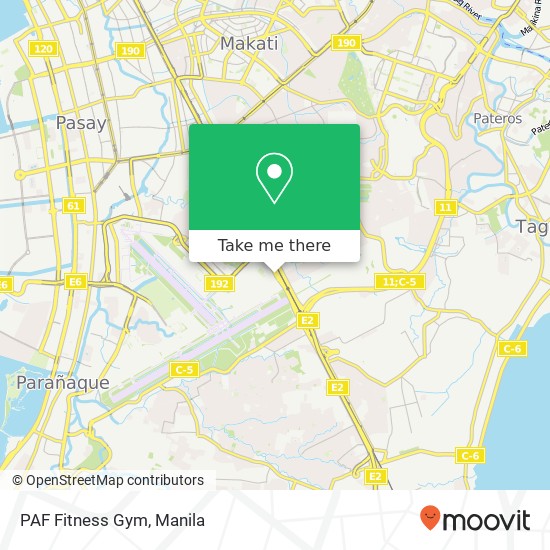 PAF Fitness Gym map