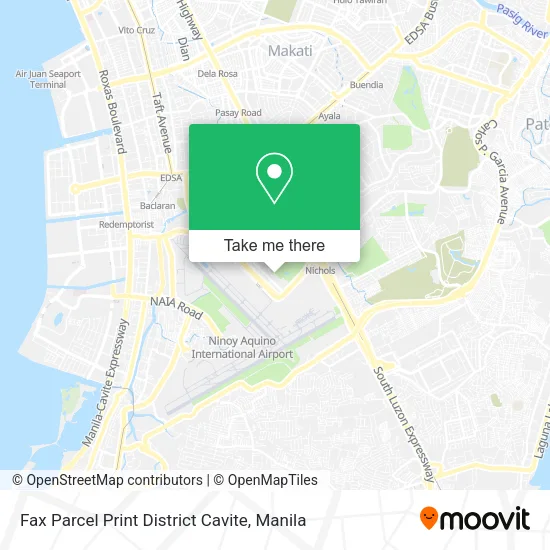Fax Parcel Print District Cavite map