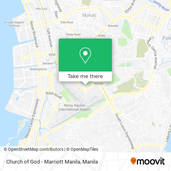 Church of God - Marriott Manila map