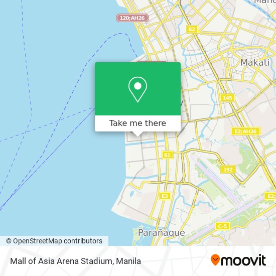 Mall of Asia Arena Stadium map