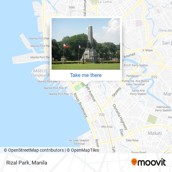 Rizal Park map