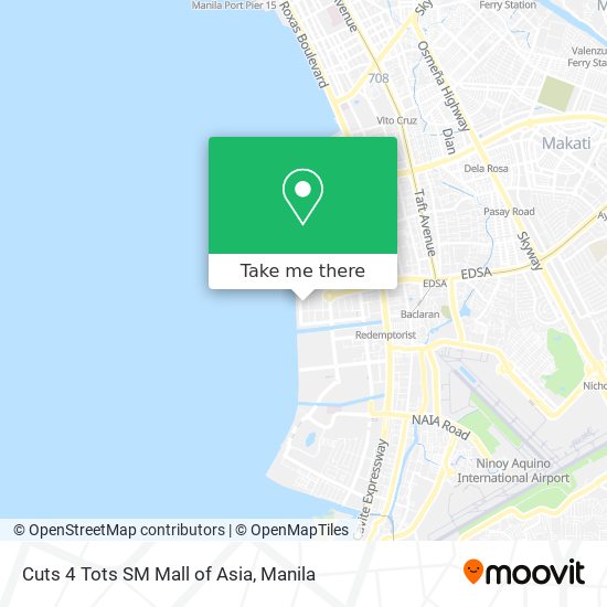 Cuts 4 Tots SM Mall of Asia map