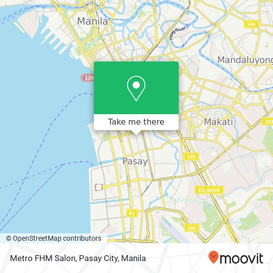 Metro FHM Salon, Pasay City map