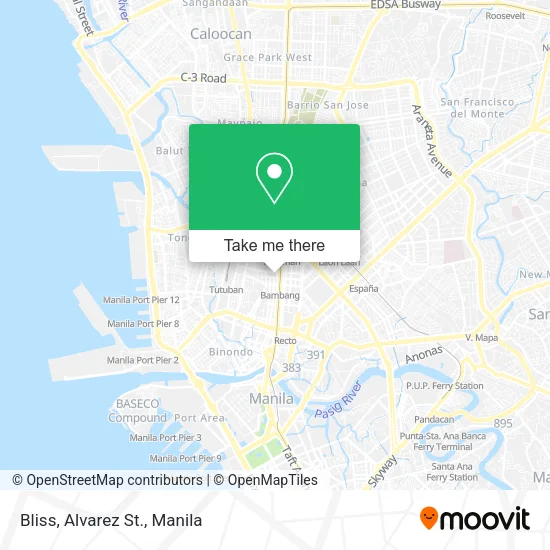 Bliss, Alvarez St. map