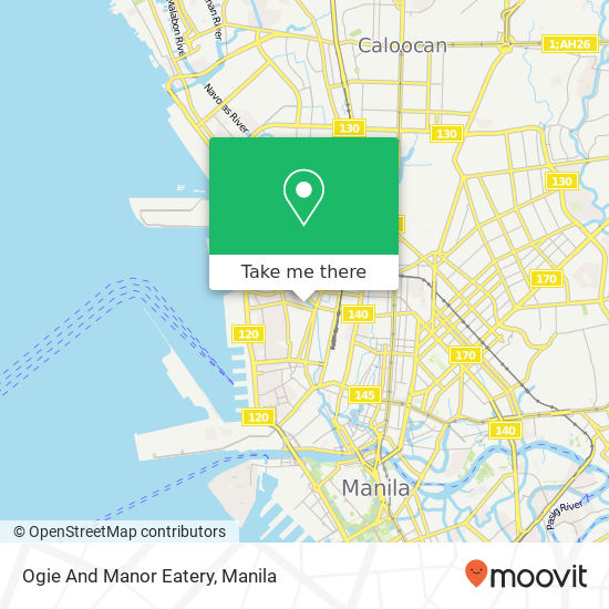 Ogie And Manor Eatery map