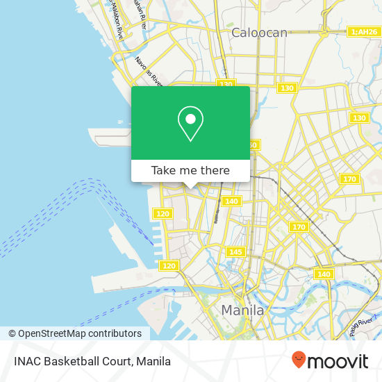 INAC Basketball Court map