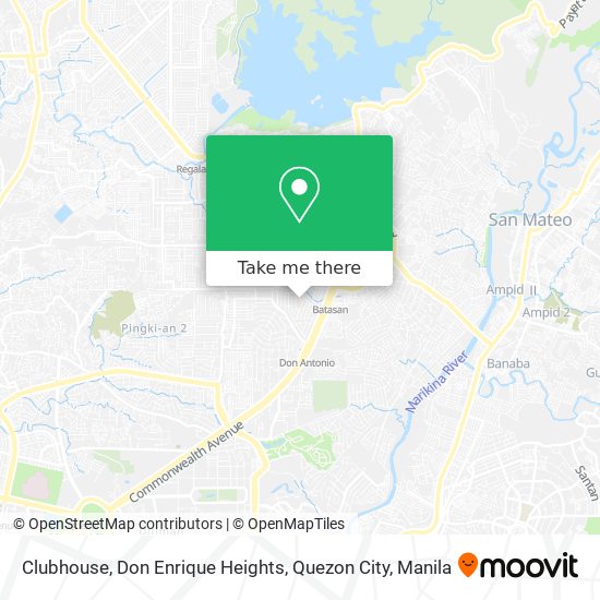 Clubhouse, Don Enrique Heights, Quezon City map