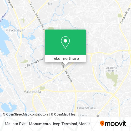 Malinta Exit - Monumento Jeep Terminal map