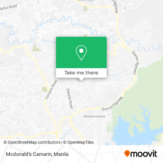 Mcdonald’s Camarin map