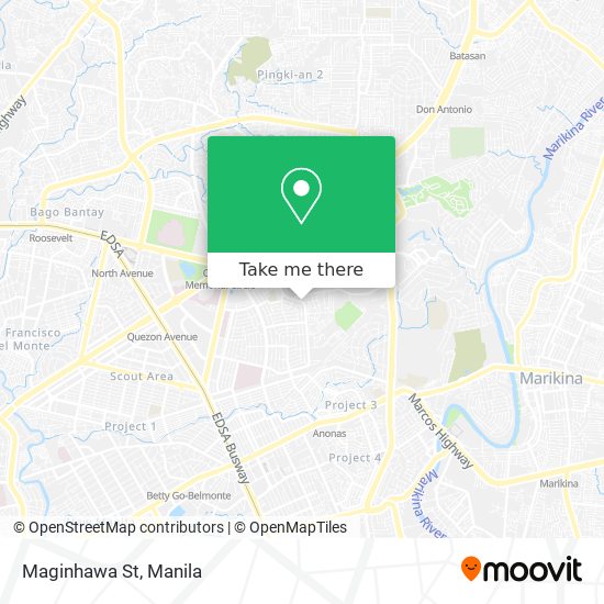 Maginhawa St map