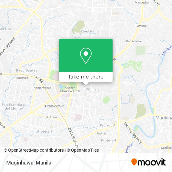 Maginhawa map