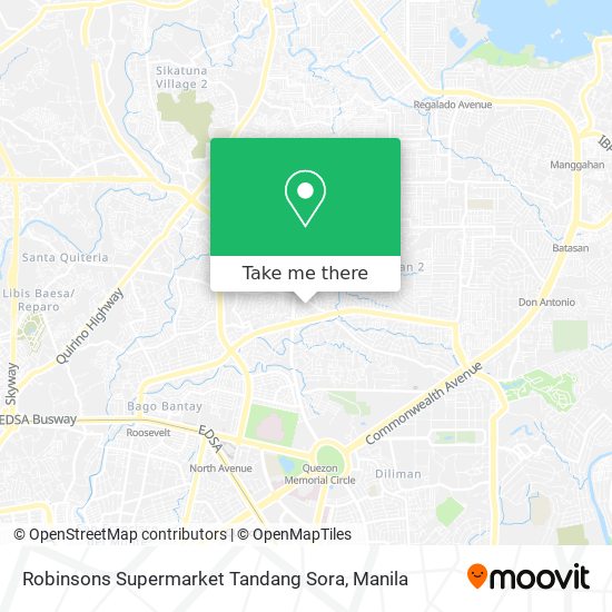 Robinsons Supermarket Tandang Sora map