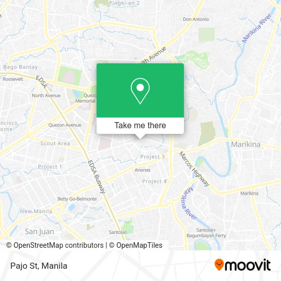 Pajo St map