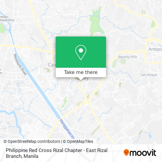 Philippine Red Cross Rizal Chapter - East Rizal Branch map