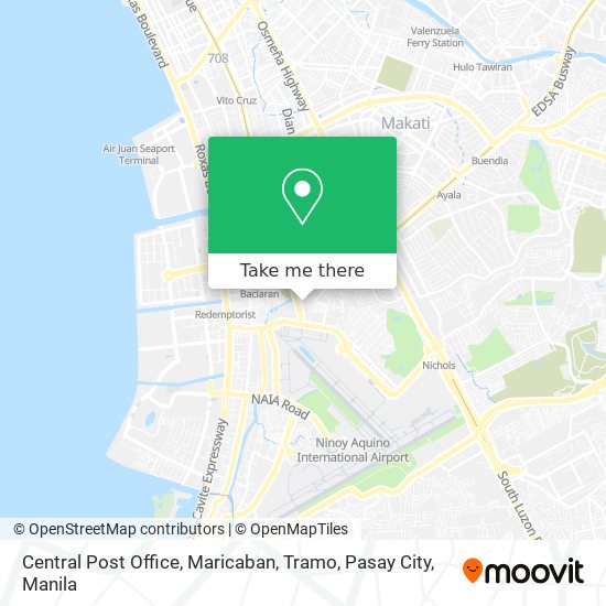 Central Post Office, Maricaban, Tramo, Pasay City map