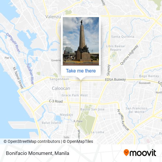 Bonifacio Monument map