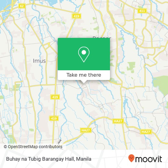 Buhay na Tubig Barangay Hall map
