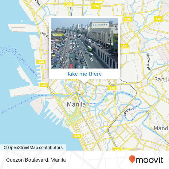 Quezon Boulevard map