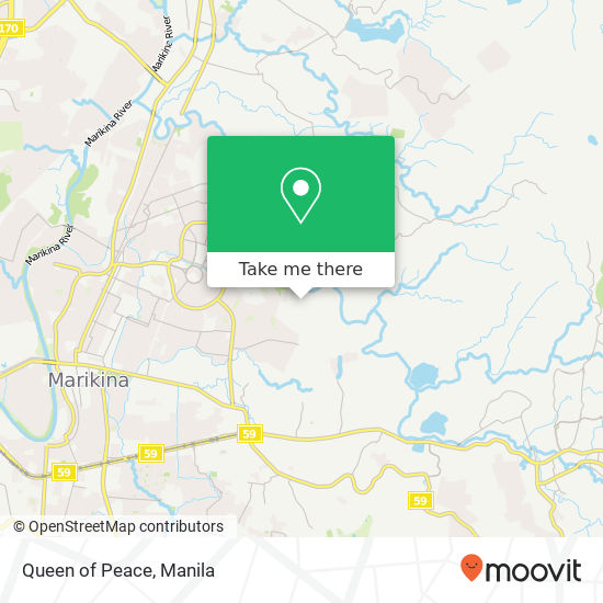 Queen of Peace map