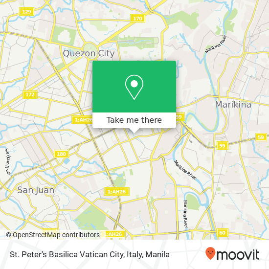 St. Peter's Basilica Vatican City, Italy map